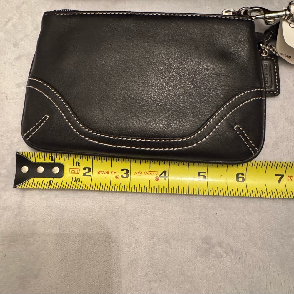 Vintage Coach Soho Black Leather Wristlet 7115C NWT‎ w/ Box & Tags - Picture 7 of 11